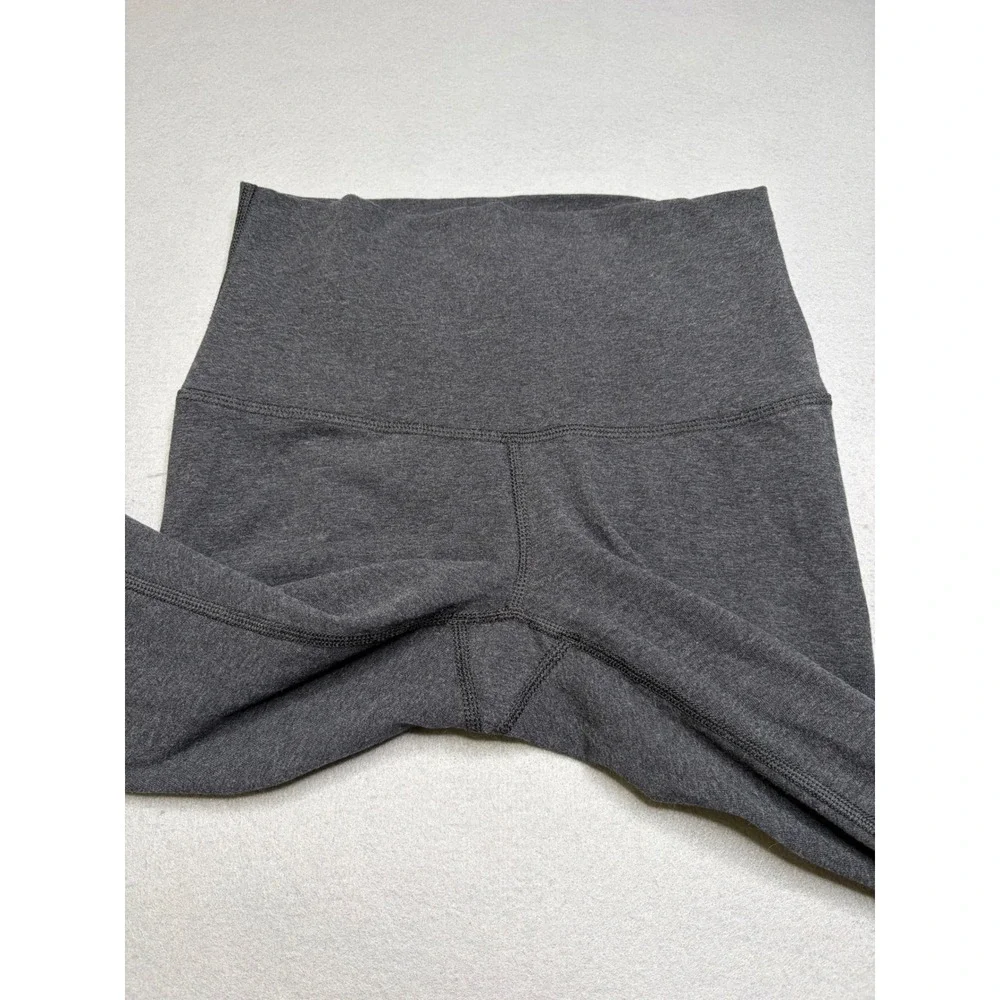 Lululemon Leggings Womens 6 Grey High Rise Cotton Blend Full Length Yoga Pants